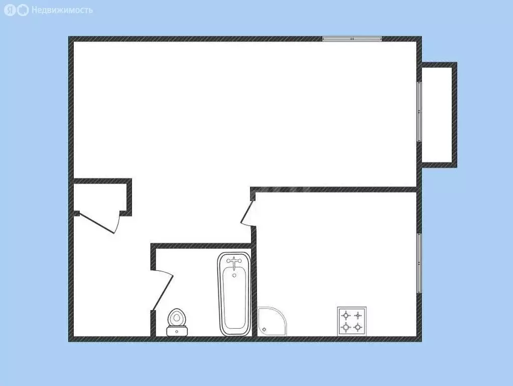 1-комнатная квартира: Бийск, Коммунарский переулок, 17 (32.6 м) - Фото 1