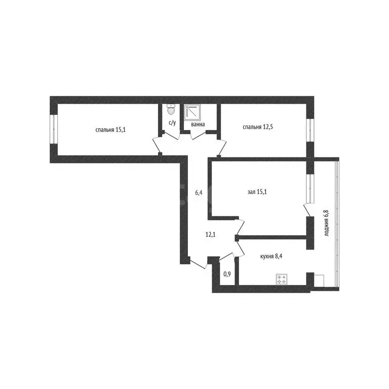 3-комнатная квартира: Нефтекамск, улица Ленина, 22А (68.5 м) - Фото 1