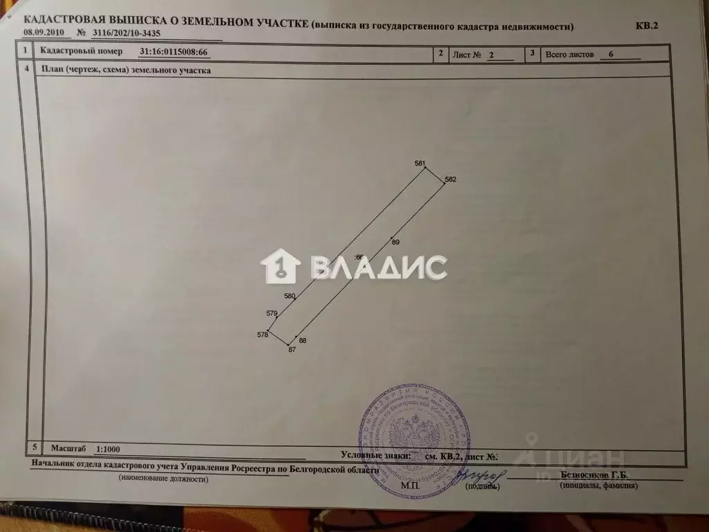 Участок в Белгородская область, Белгород Везельская ул., 86 (10.0 ... - Фото 2