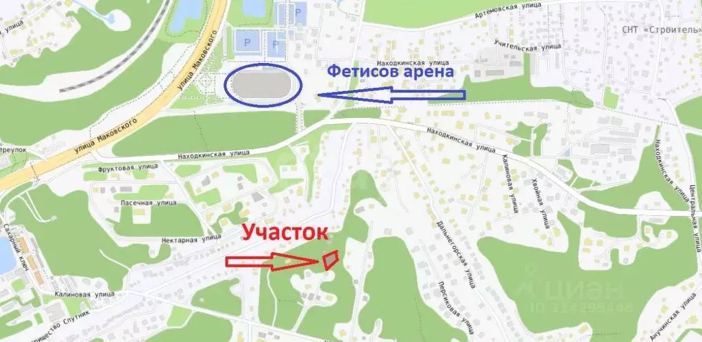 Участок в Приморский край, Владивосток ул. Сахарный Ключ (10.6 сот.) - Фото 0