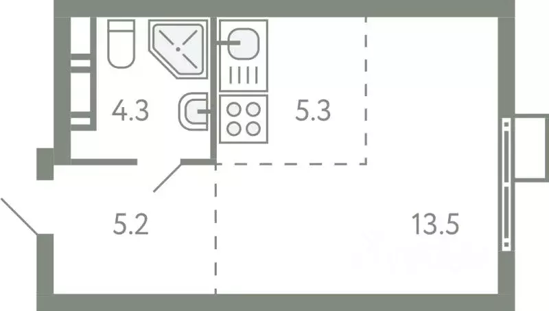 Студия Московская область, Ленинский городской округ, Молоково пгт ... - Фото 1