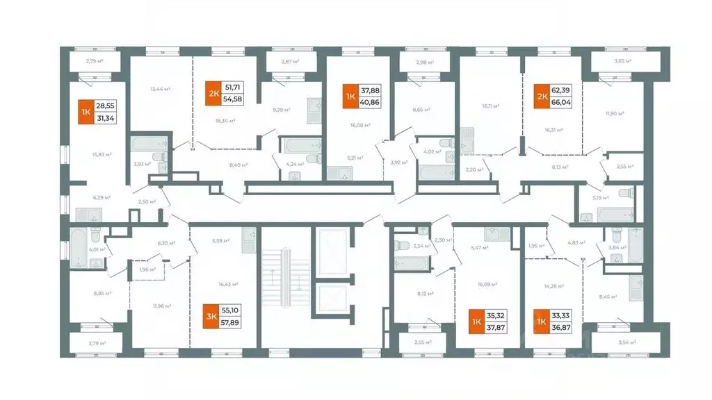 2-к кв. Иркутская область, Иркутск ул. Березовая Роща, 13Б (53.15 м) - Фото 2