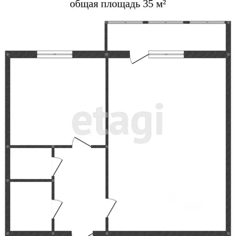 1-к кв. Костромская область, Кострома Беговая ул., 33 (33.4 м) - Фото 2
