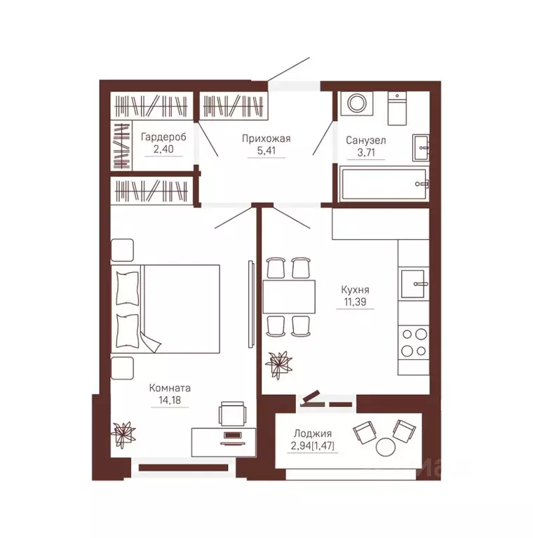 1-к кв. Пермский край, Пермь Данилиха мкр, Три Девятых жилой комплекс ... - Фото 1