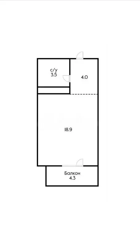 Квартира-студия: Краснодар, Старокубанская улица, 123А (30 м) - Фото 0