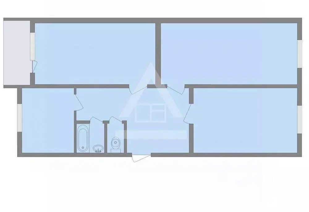 3-к кв. Челябинская область, Челябинск ул. Дзержинского, 18 (62.8 м) - Фото 1