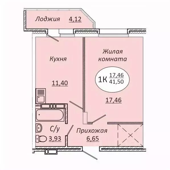 1-к кв. Новосибирская область, Новосибирск 2-я Воинская ул., 51 (41.5 ... - Фото 0