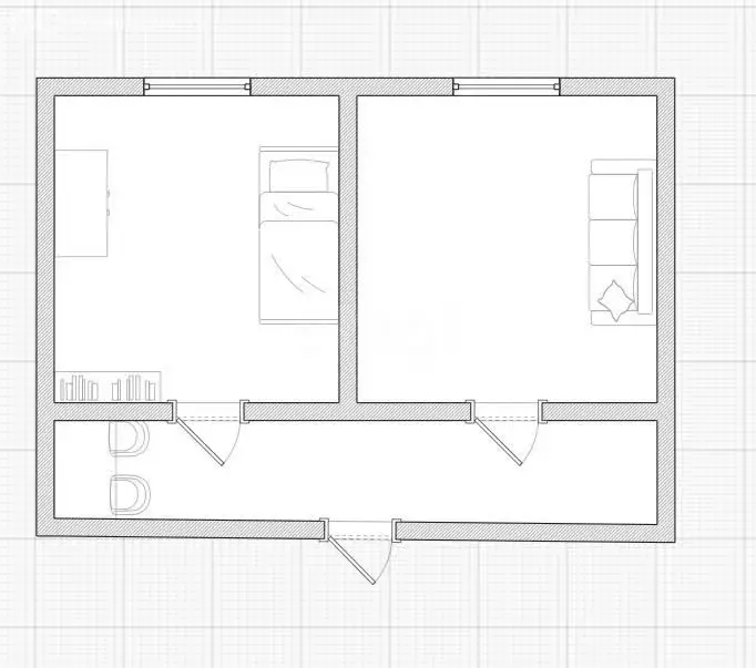 Квартира-студия: Оренбург, Туркестанская улица, 23 (32 м) - Фото 1