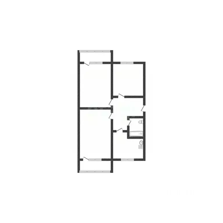3-к кв. Смоленская область, Смоленск ул. Кирова, 25В (61.2 м) - Фото 0