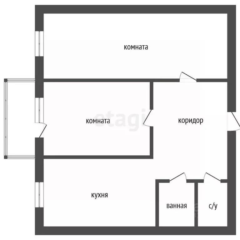 2-к кв. Челябинская область, Чебаркуль ул. Ленина, 7 (53.9 м) - Фото 2