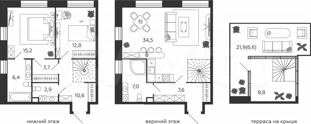 3-к. квартира, 115,4 м, 5/6 эт. - Фото 0