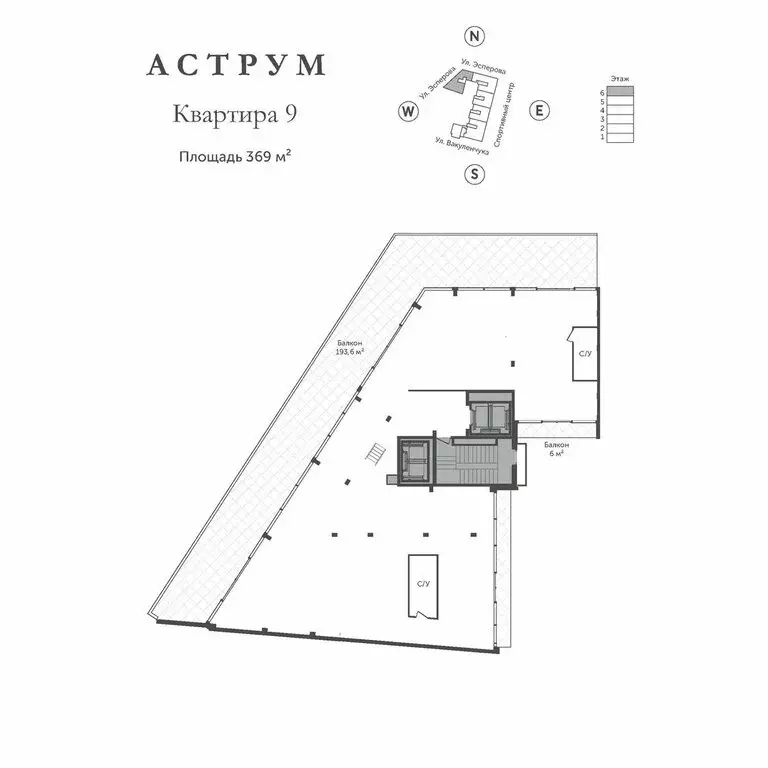 3-комнатная квартира: Санкт-Петербург, Эсперова улица, 8 (428.95 м) - Фото 1