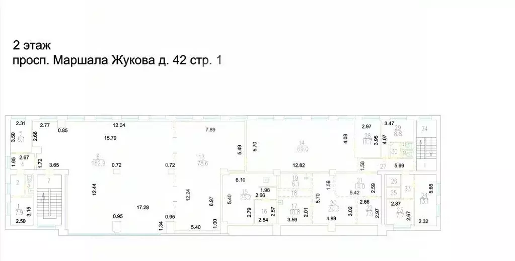 Помещение свободного назначения в Москва просп. Маршала Жукова, 42С1 ... - Фото 2