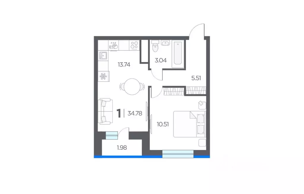 1-к кв. Рязанская область, Рязанский район, Дядьковское с/пос, с. ... - Фото 1