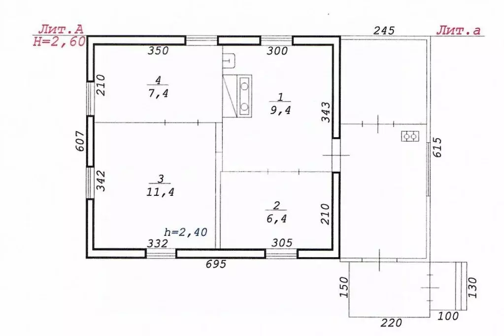 Дом в Новосибирская область, Новосибирск Кавалерийская ул., 332 (57 м) - Фото 2