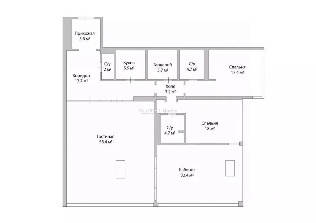 4-к кв. Москва наб. Пресненская, 6с2 (175.2 м) - Фото 2