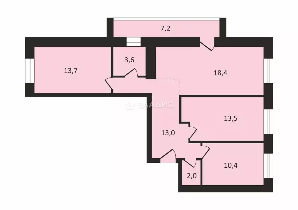 3-комнатная квартира: Вологда, улица Возрождения, 55к3 (74.6 м) - Фото 1