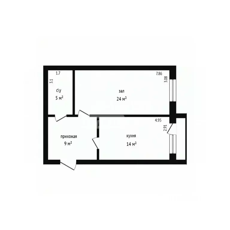 1-к кв. Дагестан, Дербент ул. Сальмана, 87А (60.0 м) - Фото 2