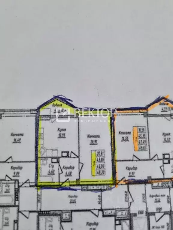 1-к кв. Ивановская область, Иваново ул. Голубева, 16 (48.0 м) - Фото 2