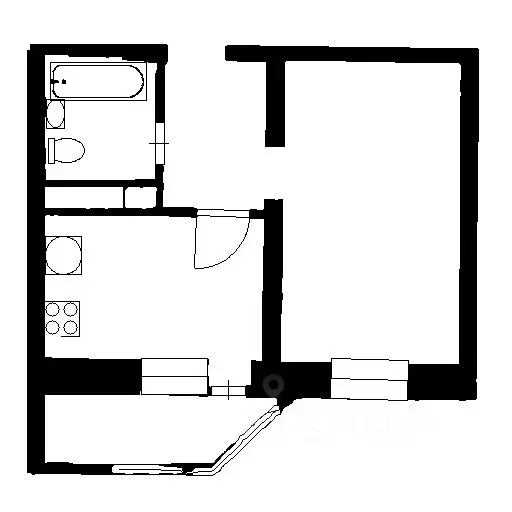 1-к кв. Воронежская область, Воронеж ул. Моисеева, 9Б (33.5 м) - Фото 2