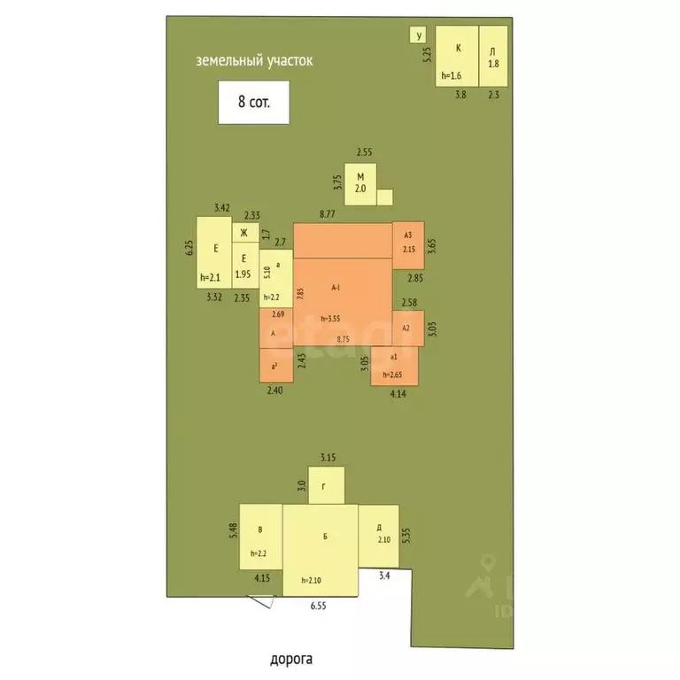 Дом в Крым, Бахчисарайский район, с. Каштаны ул. Стрельникова, 5 (47 ... - Фото 2