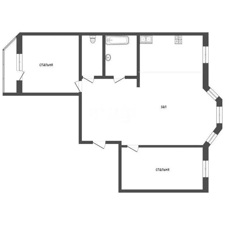3-комнатная квартира: Абакан, улица Лермонтова, 20 (84.5 м) - Фото 1