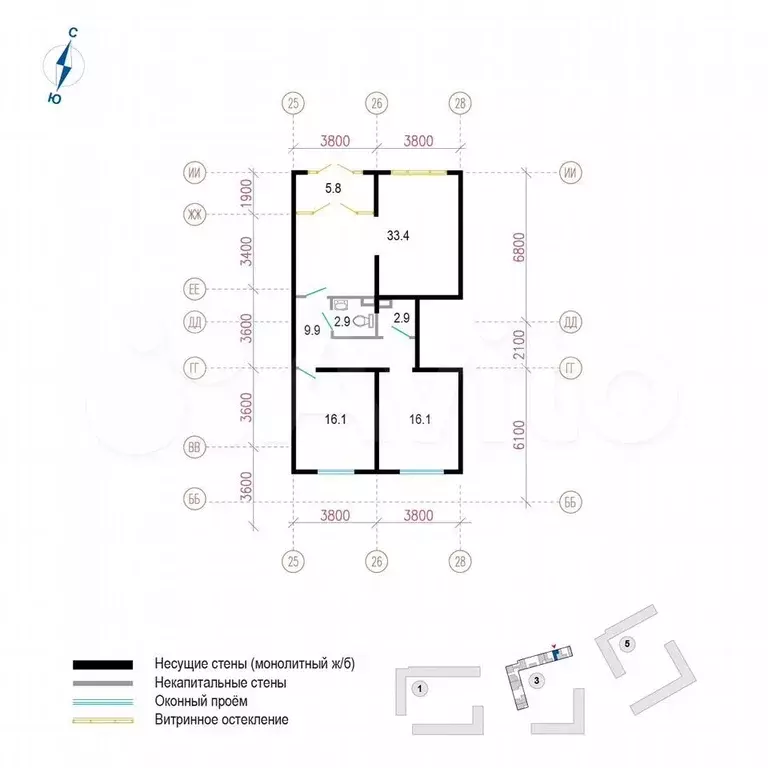 Продам помещение свободного назначения, 87.1 м - Фото 0