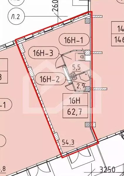 Торговая площадь в Москва Марк жилой комплекс, к2 (63 м) - Фото 2