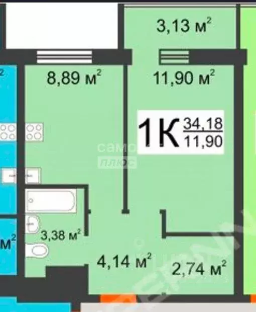1-к кв. Нижегородская область, Нижний Новгород д. Афонино, ул. Красная ... - Фото 1