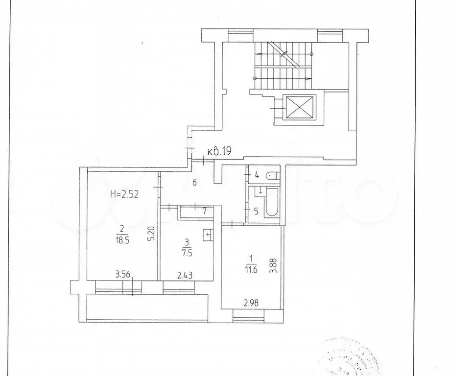 2-к. квартира, 50 м, 5/10 эт. - Фото 0