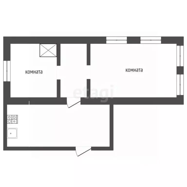 Дом в Челябинская область, пос. Увельский ул. Тургенева, 19кв2 (63 м) - Фото 2