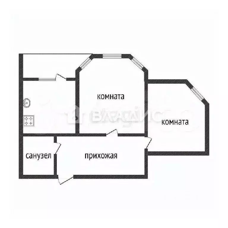 2-к кв. Белгородская область, Белгород ул. Есенина, 20в (75.5 м) - Фото 1