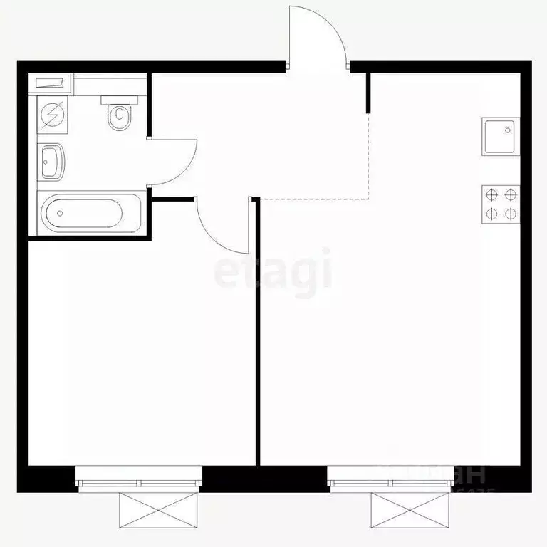 1-к кв. Московская область, Красногорск городской округ, Путилково пгт ... - Фото 2