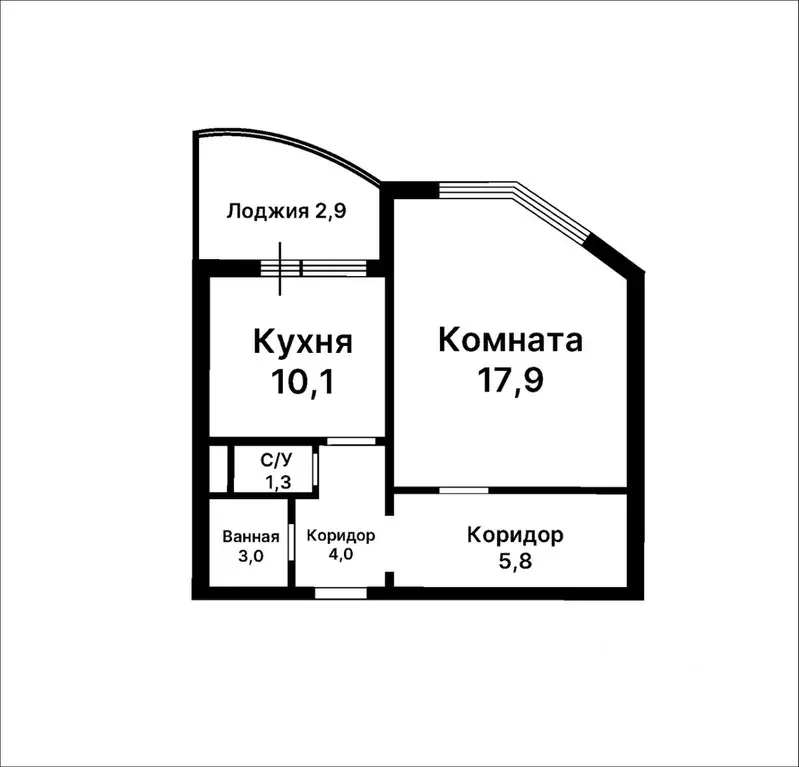 3-к кв. Москва Полесский проезд, 2К1 (60.0 м) - Фото 1