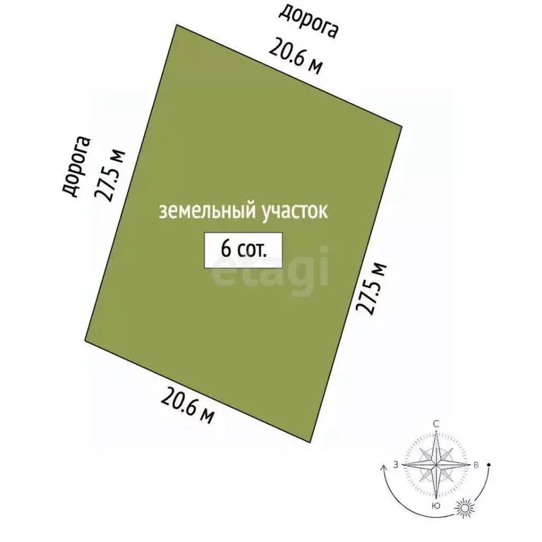 Участок в Крым, Симферополь ул. Васильковая (6.0 сот.) - Фото 1