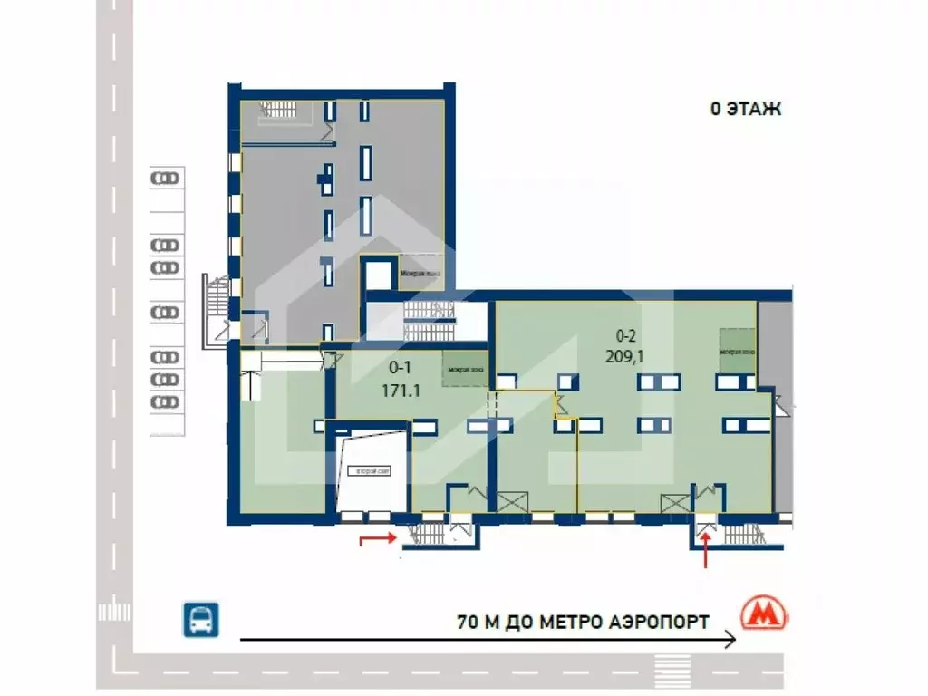 Помещение свободного назначения в Москва Ленинградский просп., 47С2 ... - Фото 2
