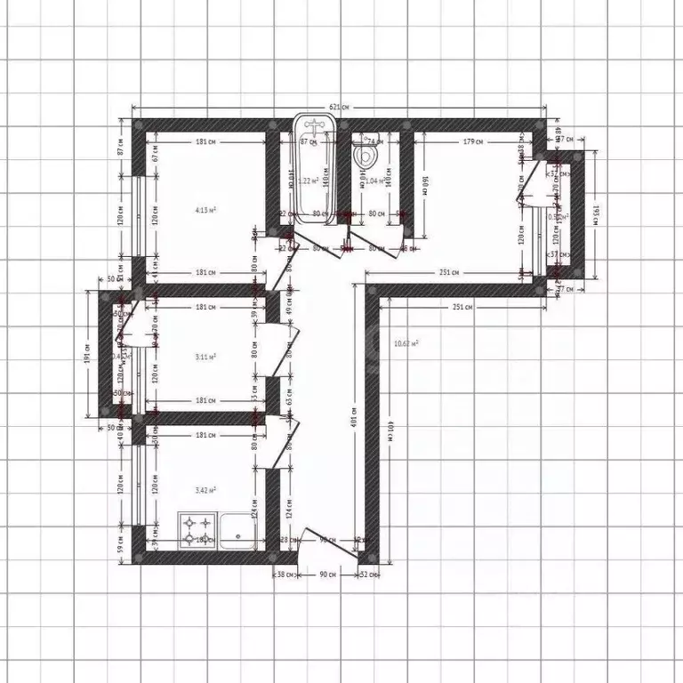 3-к кв. Иркутская область, Ангарск 7-й мкр, 13 (67.2 м) - Фото 2