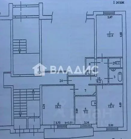 3-к кв. Бурятия, Улан-Удэ Ключевская ул., 47 (64.4 м) - Фото 2
