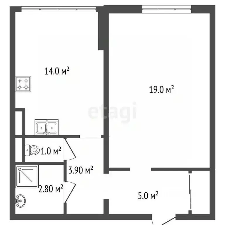 1-к кв. Санкт-Петербург Бухарестская ул., 146к1 (40.8 м) - Фото 2