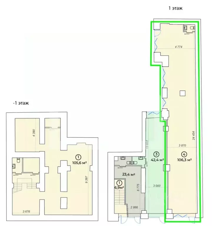 Помещение свободного назначения в Москва Большой Сухаревский пер., ... - Фото 2