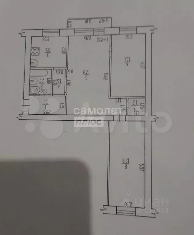 3-к кв. Брянская область, Брянск Московский просп., 38 (55.0 м) - Фото 2