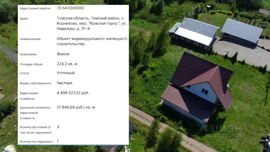 Дом в Томская область, Томский район, с. Корнилово, Красная горка мкр ... - Фото 1