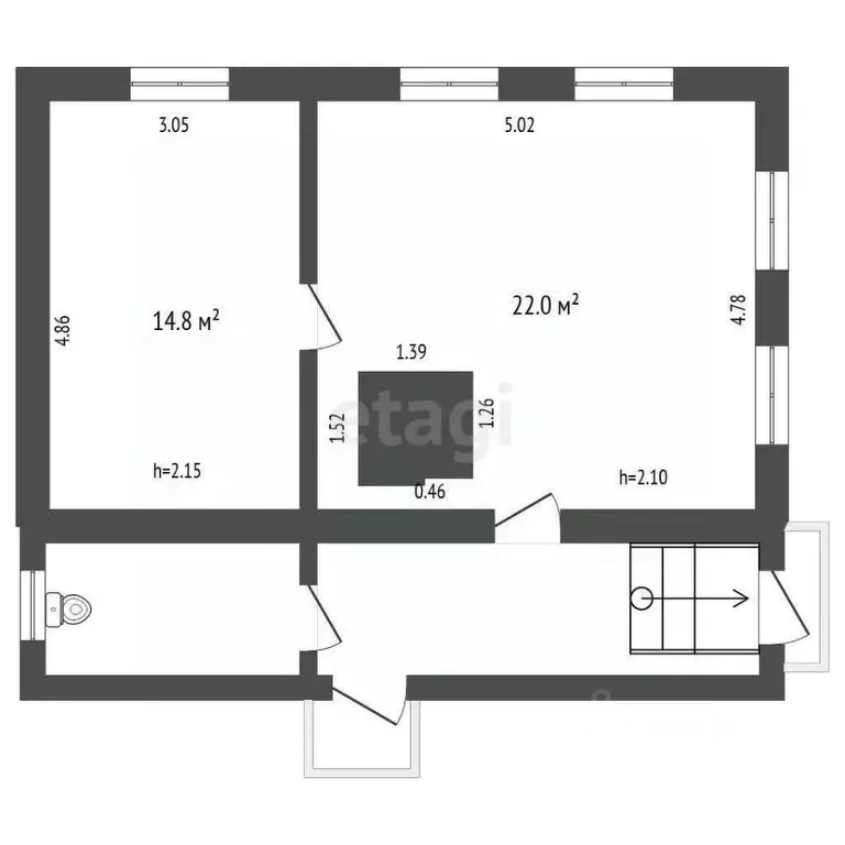 Дом в Псковская область, Палкинский район, Черская волость, пос. ... - Фото 2