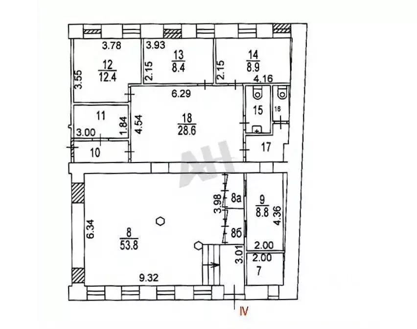 Помещение свободного назначения в Москва Новинский бул., 1/2 (147 м) - Фото 1