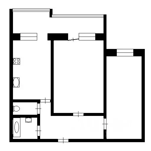 2-к кв. Иркутская область, Братск ул. Макаренко, 24 (48.0 м) - Фото 1