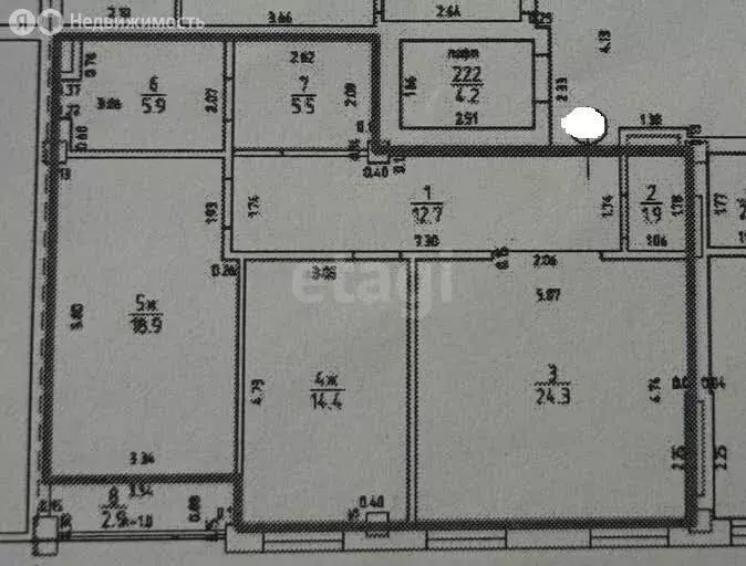 2-комнатная квартира: Калининград, улица Юрия Гагарина, 16В (83.6 м) - Фото 1