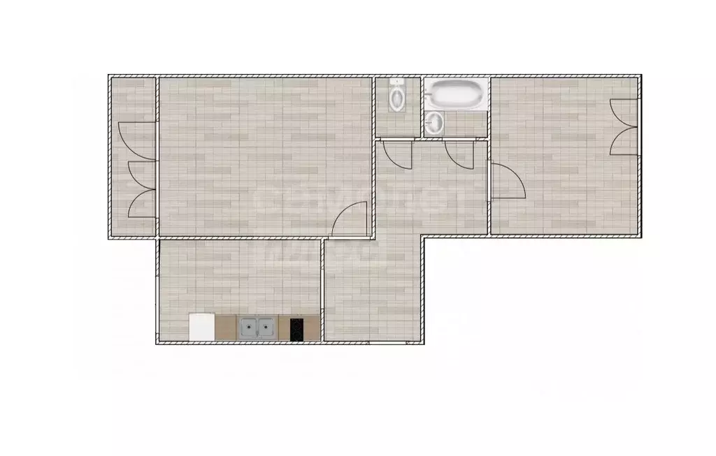 2-к кв. Оренбургская область, Оренбург Турбинная ул., 9 (49.5 м) - Фото 2
