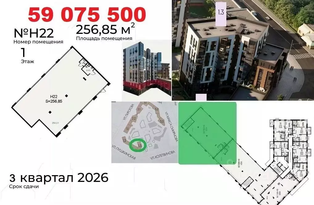 Помещение свободного назначения в Тульская область, Тула Хлебная пл., ... - Фото 2