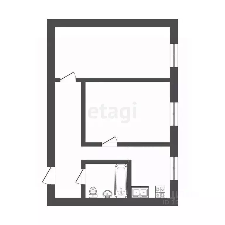 2-к кв. Самарская область, Самара ул. Авроры, 217 (46.0 м) - Фото 1