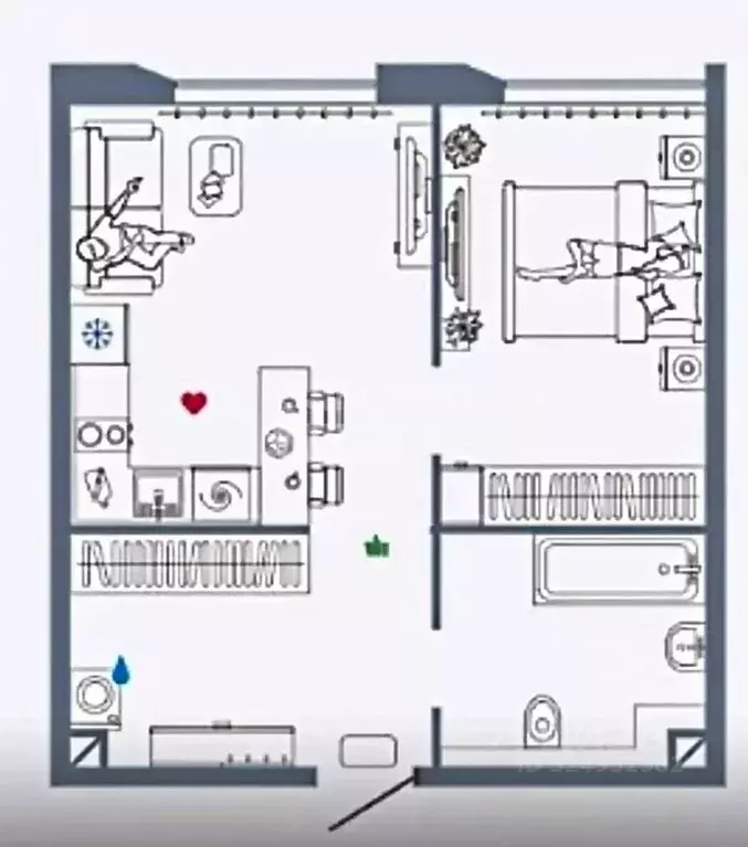 2-к кв. Москва ул. Мустая Карима, 12 (43.25 м) - Фото 1